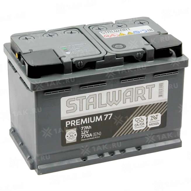 Аккумулятор STALWART PREMIUM (77 Ah, 12 V) Обратная, R+ L3 арт.STP 77.0 0