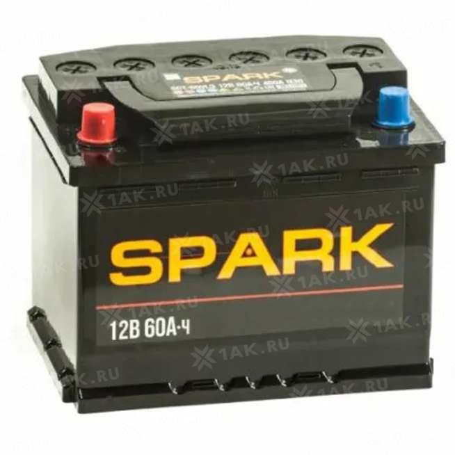 Аккумулятор SPARK (60 Ah, 12 V) Прямая, L+ L2 арт.SPA 60-З-L 0