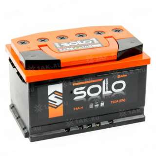 Аккумулятор SOLO PREMIUM (74 Ah, 12 V) R+ LB3 арт.SLEP-74-3-R