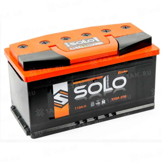 Аккумулятор SOLO PREMIUM (110 Ah, 12 V) Прямая, L+ L5 арт.SLEP-110-3-L 0