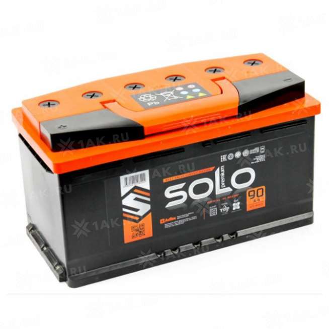 Аккумулятор SOLO PREMIUM (90 Ah, 12 V) Прямая, L+ L5 арт.SLEP-90-3-L 0