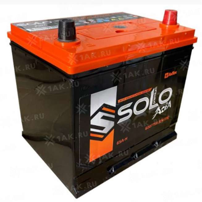 Аккумулятор SOLO PREMIUM (65 Ah, 12 V) Обратная, R+ D23 арт.SLEPA-65-З-R 0