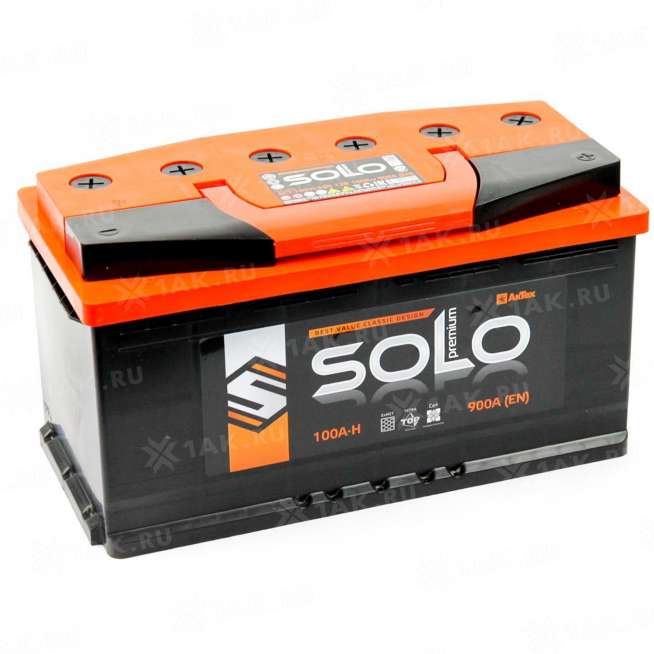 Аккумулятор SOLO PREMIUM (100 Ah, 12 V) Обратная, R+ L5 арт.SLEP-100-3-R 0