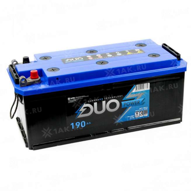 Аккумулятор DUO POWER (190 Ah, 12 V) Обратная, R+ D5 арт.DUOP 190-З-L-У 0