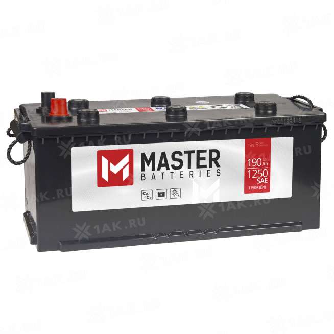 Аккумулятор MASTER BATTERIES (190 Ah, 12 V) Прямая, L+ D5 арт.MBT1903F 0