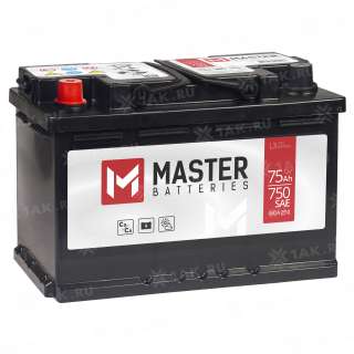 Аккумулятор MASTER BATTERIES (75 Ah, 12 V) L+ L3 арт.MB751