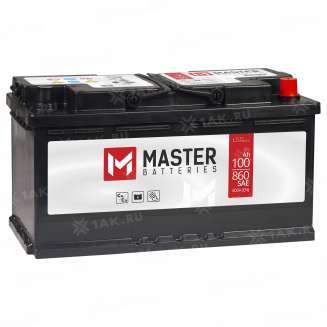 Аккумулятор MASTER BATTERIES (100 Ah, 12 V) Обратная, R+ L05 арт.MB1000 0