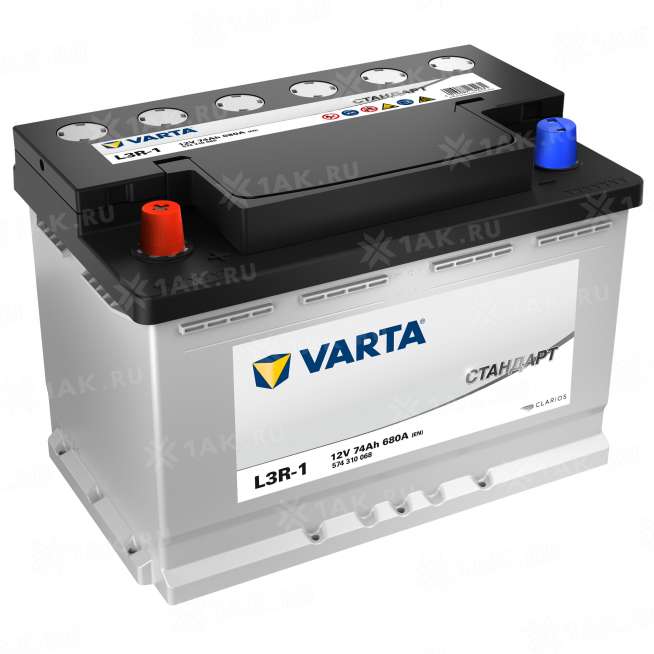Аккумулятор VARTA СТАНДАРТ (74 Ah, 12 V) Прямая, L+ L3 арт.VST(574310068) 0