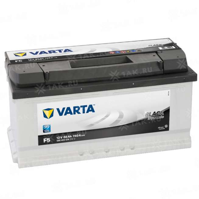 Аккумулятор VARTA Black Dynamic (88 Ah, 12 V) Обратная, R+ LB5 арт.VB(588403074) 0