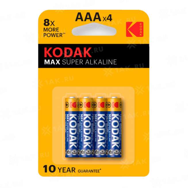 Элемент питания Kodak MAX LR03-2BL [K3A-2] (блистер 2шт. AАА), Китай 0