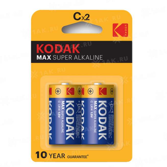 Элемент питания Kodak MAX LR14-2BL [KC-2] (блистер 2шт. C), Китай 0