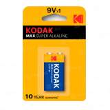 Элемент питания Kodak MAX 6LR61-1BL [K9V-1] (блистер 1шт. 9V), Китай