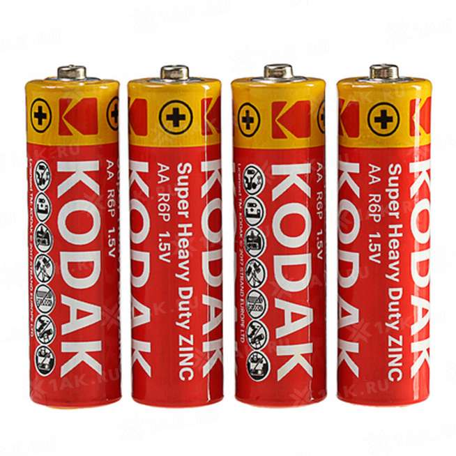 Элемент питания Kodak R6-4S EXTRA HEAVY DUTY [KAAHZ 4S] (уп. TRAY 4шт.AA), Китай 0