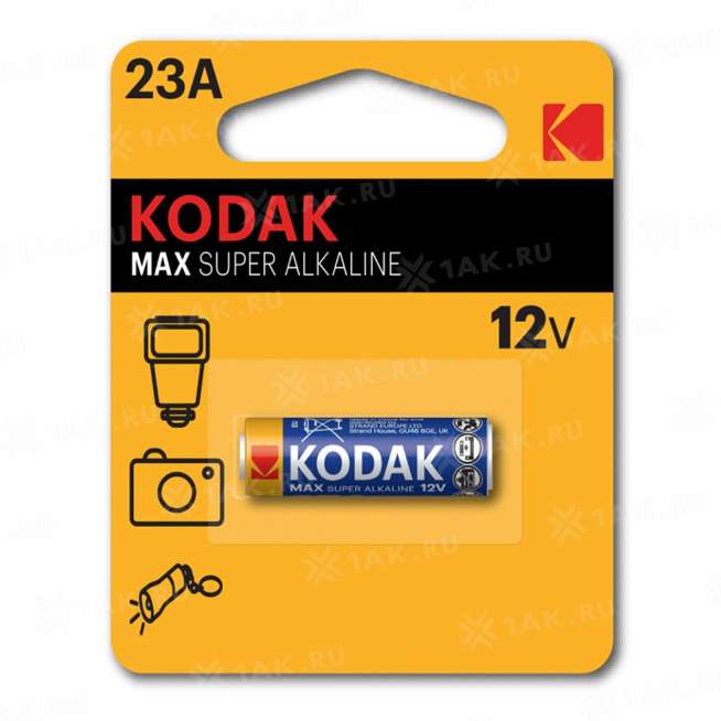 Элемент питания Kodak 23A-1BL [K23A-1] (блистер 1шт. 23A), Китай 0