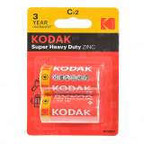 Элемент питания Kodak R14-2BL EXTRA HEAVY DUTY [KCHZ-2] (блистер 2шт.C), Китай