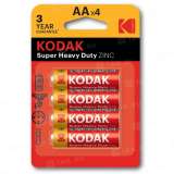 Элемент питания Kodak R6-4BL EXTRA HEAVY DUTY [KAAHZ-4] (блистер 4шт.AA), Китай