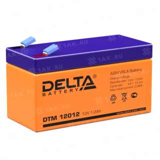 Аккумулятор DELTA (1.2 Ah,12 V) AGM 97x43x52 мм 0.61 кг