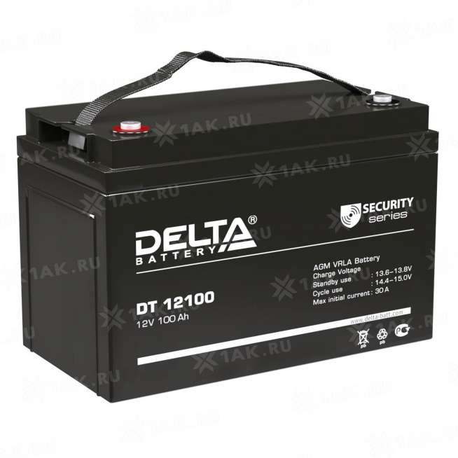 Аккумулятор DELTA (100 Ah,12 V) AGM 330x175x225 мм 28.6 кг 0