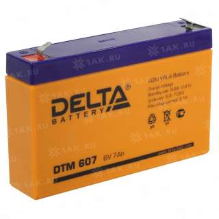 Аккумулятор DELTA (7 Ah,6 V) AGM 151x34x94 мм 1.2 кг
