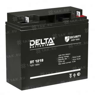 Аккумулятор DELTA (18 Ah,12 V) AGM 181x77x167 мм 5.2 кг