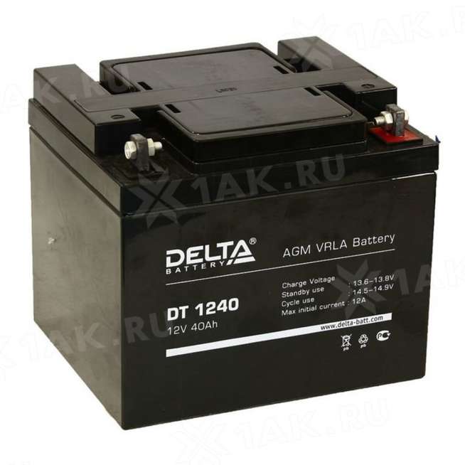 Аккумулятор DELTA (40 Ah,12 V) AGM 198х166х170 мм 12.9 кг 0