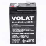 Аккумулятор VOLAT (4.5 Ah,6 V) AGM 70x47x106 мм