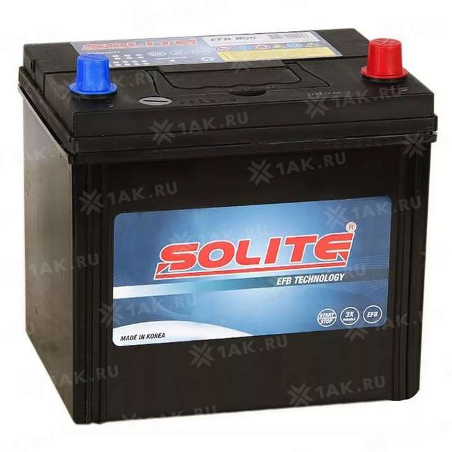 Аккумулятор SOLITE EFB (50 Ah, 12 V) Обратная, R+ American type арт.EFB N55 0