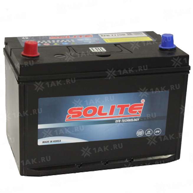 Аккумулятор SOLITE EFB (90 Ah, 12 V) Прямая, L+ American type арт.EFB T110R 0