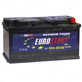 Аккумулятор EUROSTART Blue (100 Ah, 12 V) Обратная, R+ L5 арт.EB1000