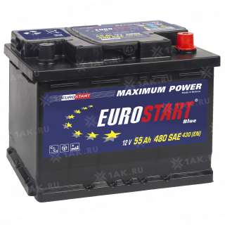 Аккумулятор EUROSTART Blue (55 Ah, 12 V) R+ L2 арт.EB550