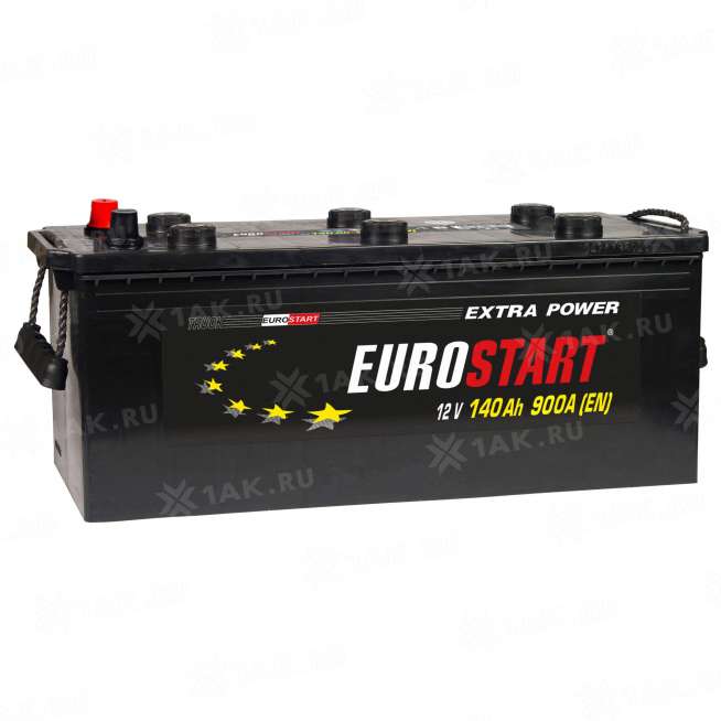 Аккумулятор EUROSTART Extra Power (140 Ah, 12 V) Обратная, R+ D4 арт.EUT1404 0