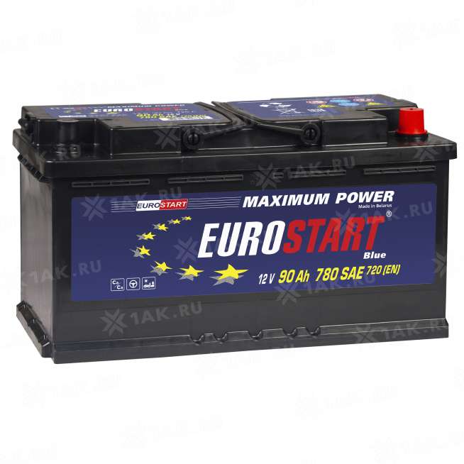 Аккумулятор EUROSTART Blue (90 Ah, 12 V) Обратная, R+ L5 арт.EB900 0