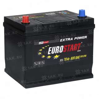 Аккумулятор EUROSTART Extra Power Asia (70 Ah, 12 V) L+ D26 арт.EUA701