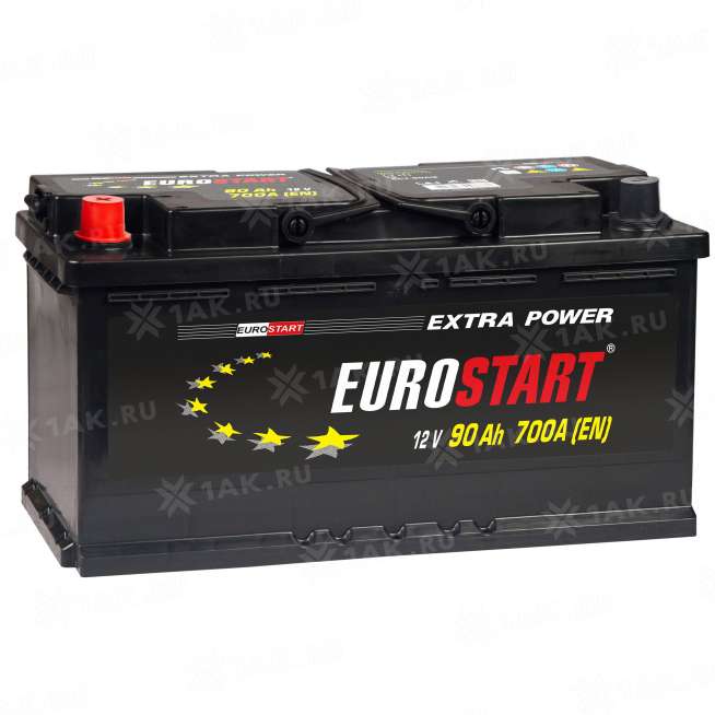 Аккумулятор EUROSTART Extra Power (90 Ah, 12 V) Прямая, L+ L5 арт.EU901 0