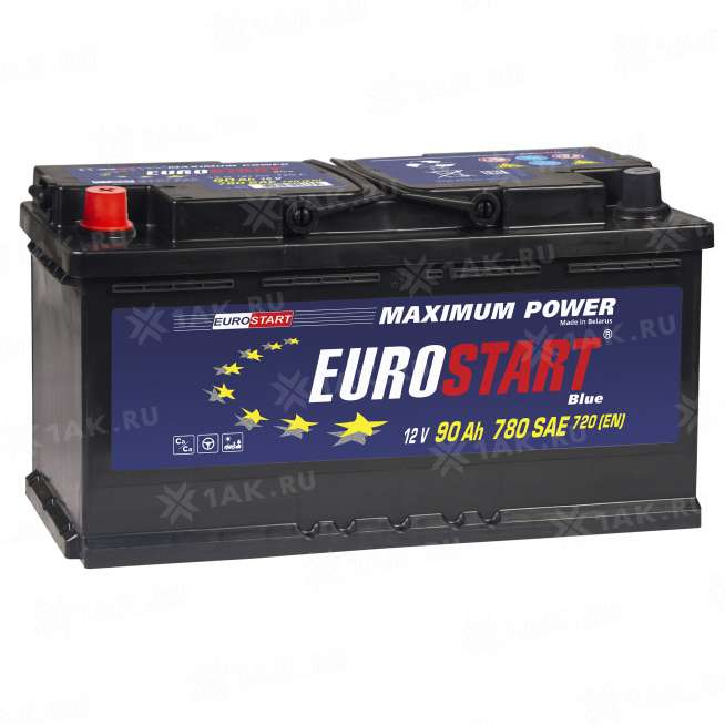 Аккумулятор EUROSTART Blue (90 Ah, 12 V) Прямая, L+ L5 арт.EB901 0