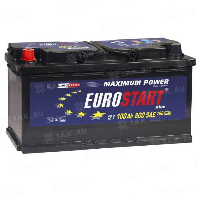 Аккумулятор EUROSTART Blue (100 Ah, 12 V) Прямая, L+ L5 арт.EB1001 0