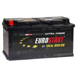 Аккумулятор EUROSTART Extra Power (100 Ah, 12 V) L+ L5 арт.EU1001