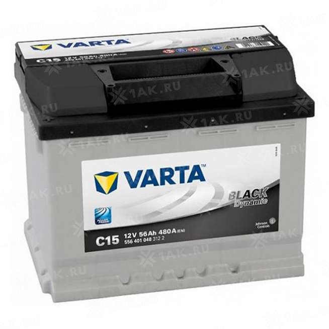 Аккумулятор VARTA Black Dynamic (56 Ah, 12 V) Прямая, L+ L2 арт.556401 0