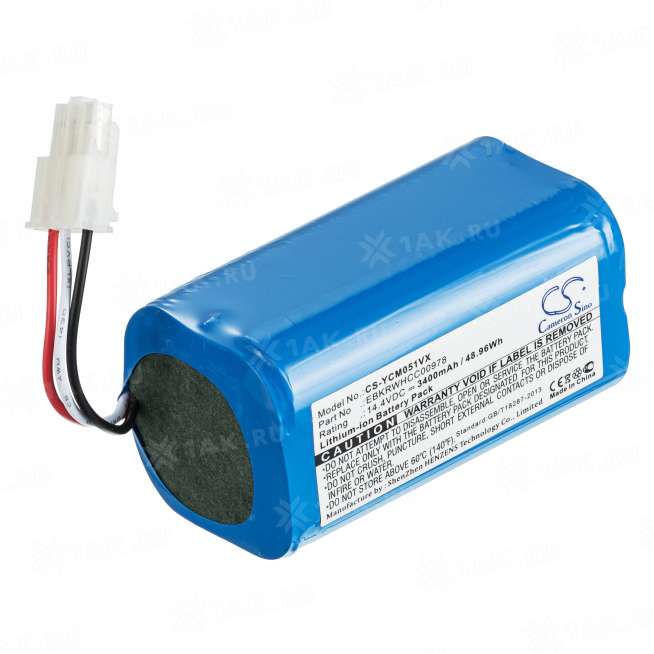 Аккумуляторы для пылесосов ICLEBO (3.4 Ah) 14.4 V Li-ion VCB-047-iCL14-34L 0