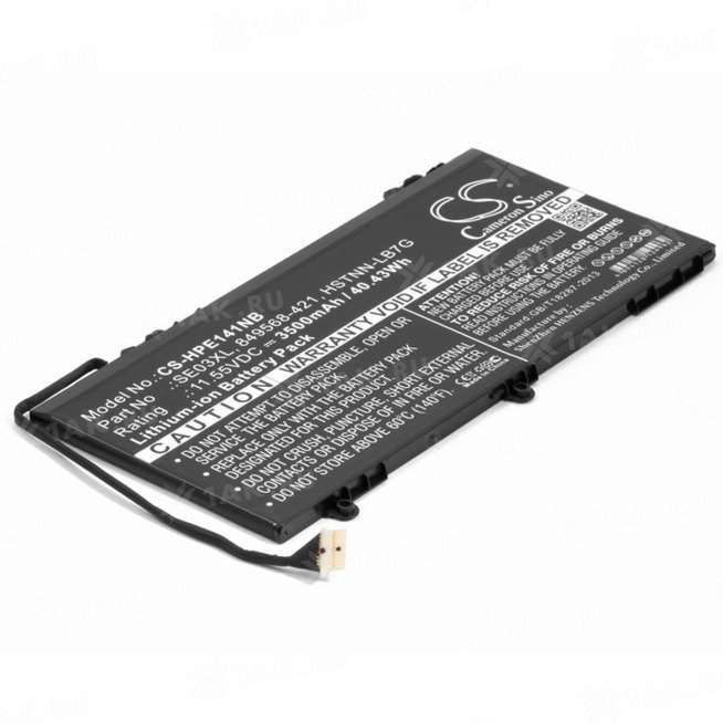 Аккумуляторы для ноутбуков HP (3.6 Ah) 11.55 V Li-ion 64962 0