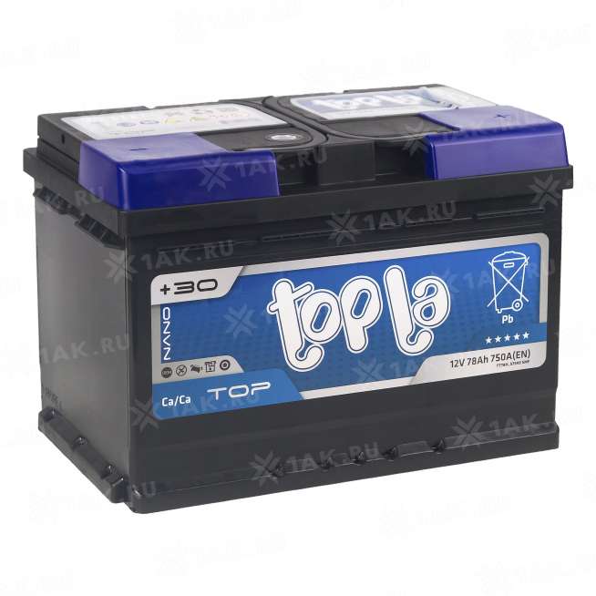 Аккумулятор TOPLA TOP (78 Ah, 12 V) Обратная, R+ L3 арт.118678 0
