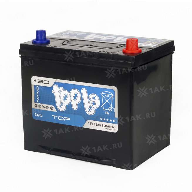 Аккумулятор TOPLA TOP (65 Ah, 12 V) Обратная, R+ D23 арт.118667 2