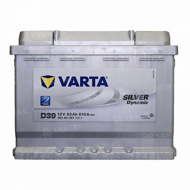 Аккумулятор VARTA Silver Dynamic (63 Ah, 12 V) Прямая, L+ L2 арт.563401061 0