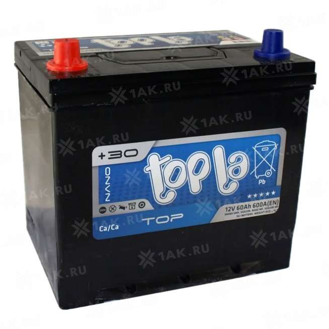 Аккумулятор TOPLA TOP (60 Ah, 12 V) Прямая, L+ D23 арт.118960 2