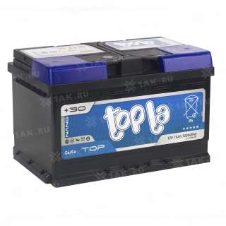 Аккумулятор TOPLA TOP (75 Ah, 12 V) R+ LB3 арт.118072/138072