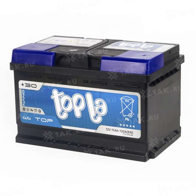 Аккумулятор TOPLA TOP (75 Ah, 12 V) Обратная, R+ LB3 арт.118072 3