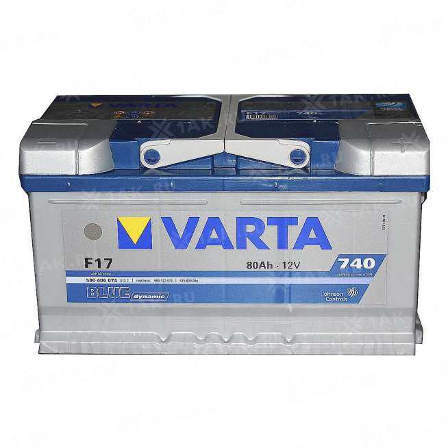 Аккумулятор VARTA Blue Dynamic (80 Ah, 12 V) Обратная, R+ LB4 арт.533097 0