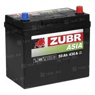 Аккумулятор ZUBR Premium Asia (50 Ah, 12 V) R+ B24 арт.ZPA500