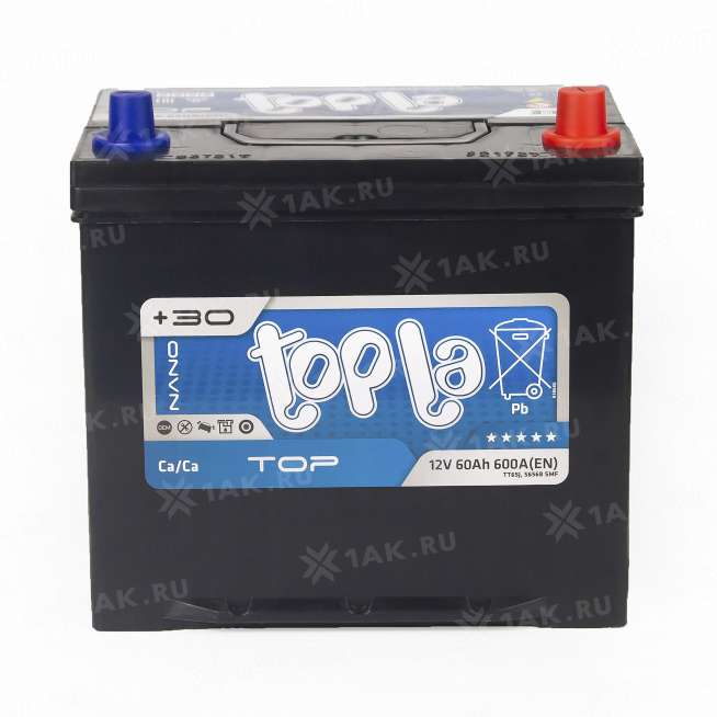 Аккумулятор TOPLA TOP (60 Ah, 12 V) Обратная, R+ D23 арт.118861 2