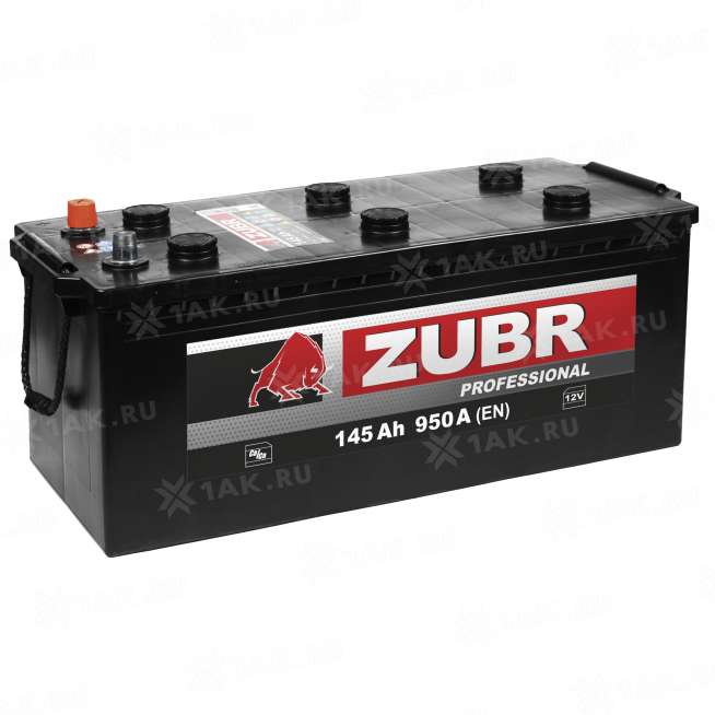 Аккумулятор ZUBR Professional (145 Ah, 12 V) L+ Грузовая, Обратная D04 арт.ZPT1453 0